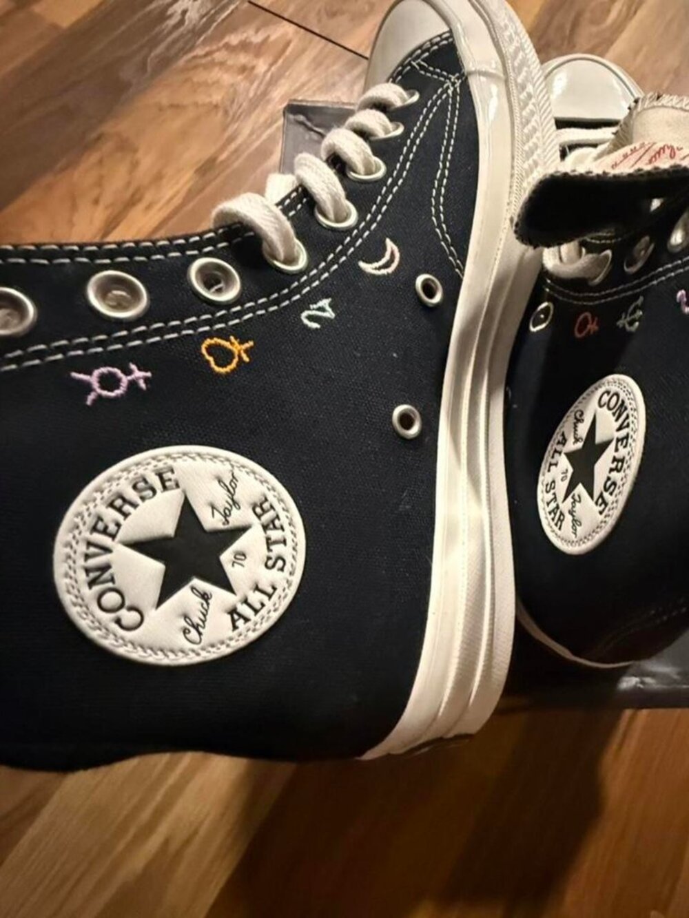 Converse x J Balvin Chuck 70s black high top trainers
